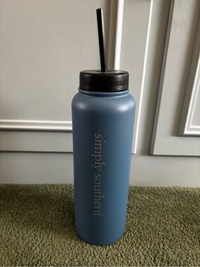 Simply Southern Blue Matte Insulated Bottle